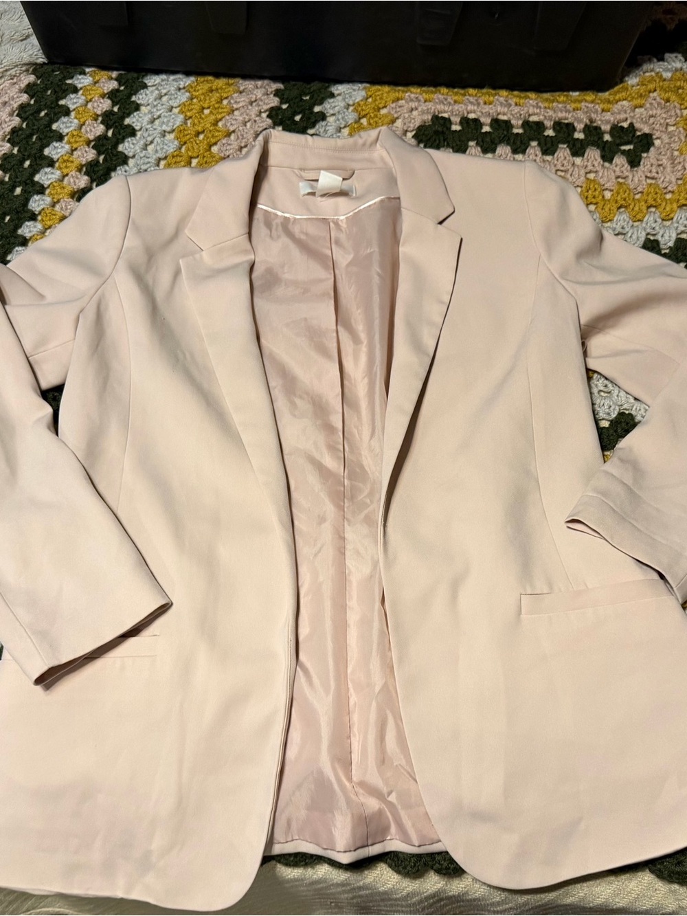 Women's Blush Pink Blazer Jacket